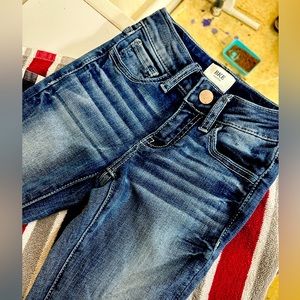 Girls BKE Youth jeans bootcut flare dark blue